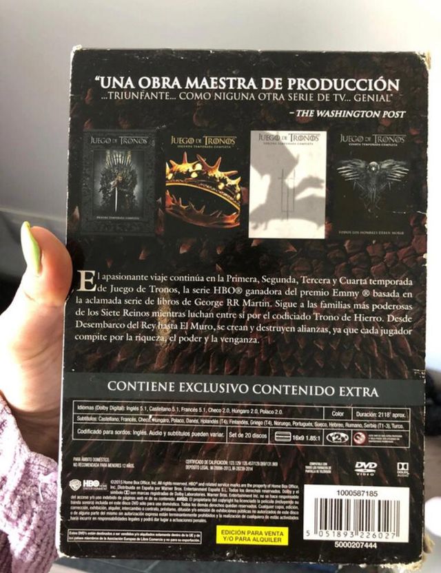 Serie Juego De Tronos DVD