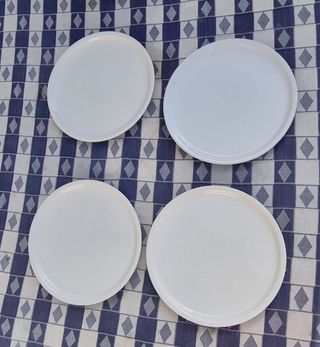 4 platos para pizza 30 cm