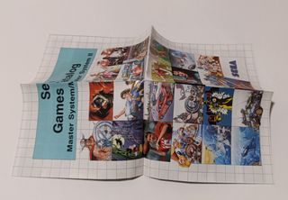 Poster catálogo SEGA Master System