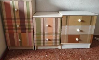 Mesitas Cajoneras Tapizadas