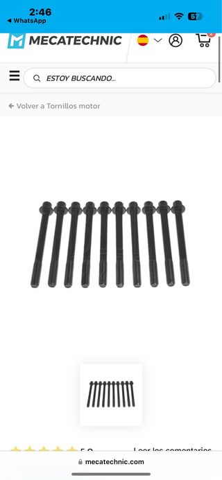 Tornillos de culata mazda mx5 na, nb