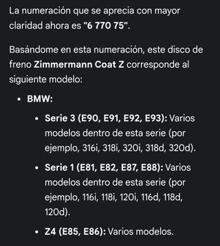 Discos de freno bmw E90