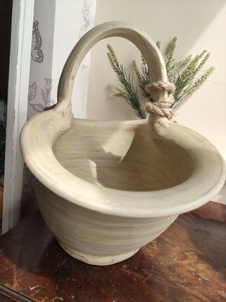 MACETA con asa Vintage