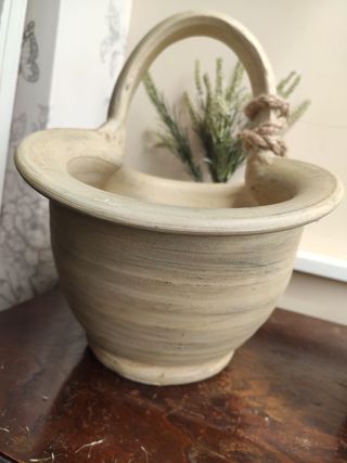 MACETA con asa Vintage