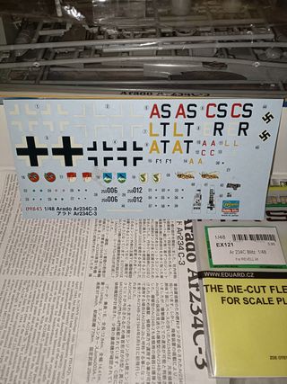 Hasegawa kit 1:48 Arado Ar-234C-3