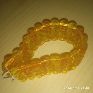 PULSERA NARANJA DE BAQUELITA ARTESANAL