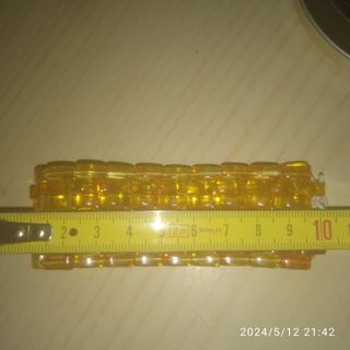 PULSERA NARANJA DE BAQUELITA ARTESANAL