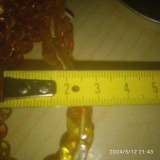 PULSERA NARANJA DE BAQUELITA ARTESANAL