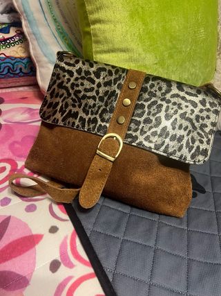 Bolso de piel  de italia 