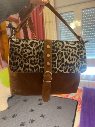 Bolso de piel  de italia 