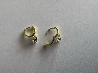 Pendientes Dino Aro Azul