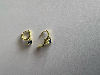 Pendientes Dino Aro Azul