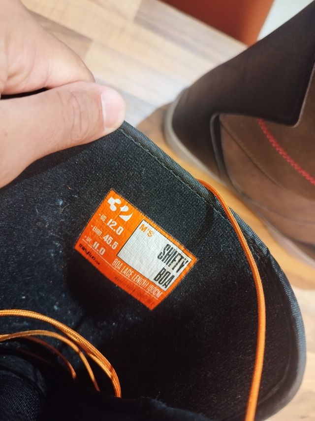Botas thirtytwo snowboard talla 45 ,modelo shifty