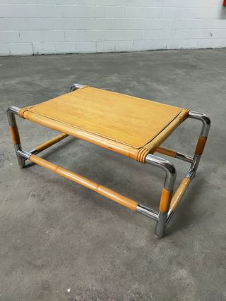 Alquiler Mesa Baja Bambú Mid Century