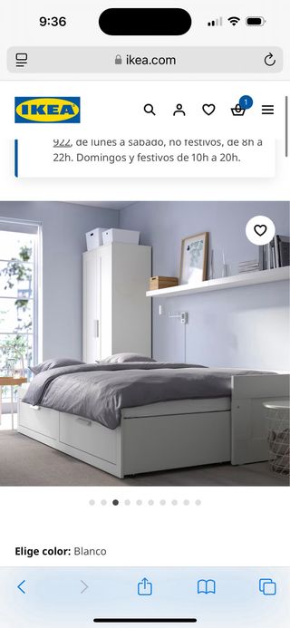 Cama divan ikea con los dos colchones de 80 x200