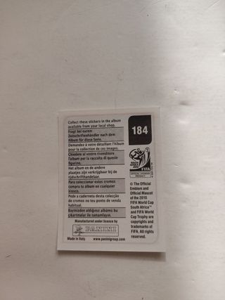 61 cromos Mundial Sudáfrica.