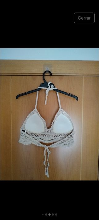 Top ganchillo tipo bikini 