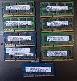 Memorias ram ddr3 para portátiles