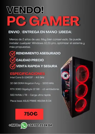 PC GAMER GAMA ALTA (PRECIO NEGOCIABLE)