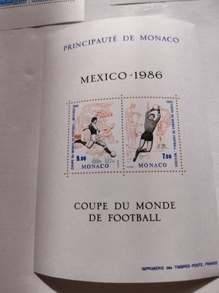 Sellos Principado de Mónaco años 80.