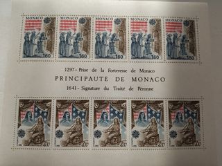 Sellos Principado de Mónaco años 80.
