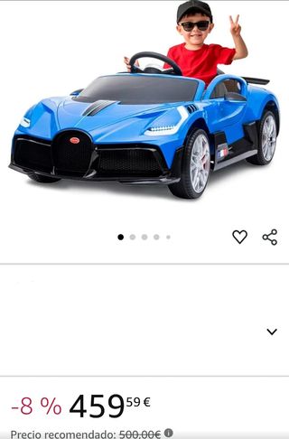 Coche a bateria para niño  BUGATTI divo