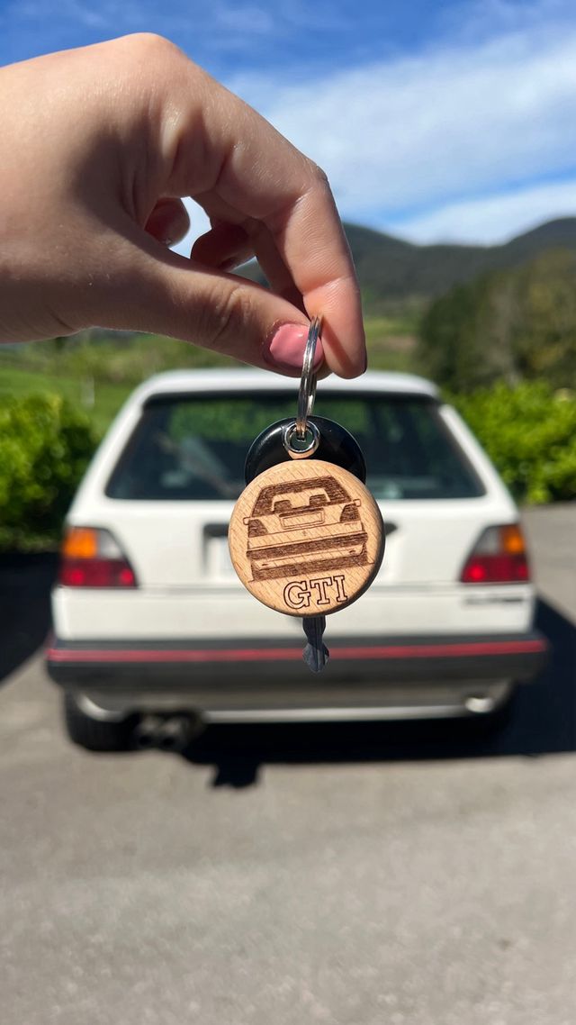 Llavero personalizado madera