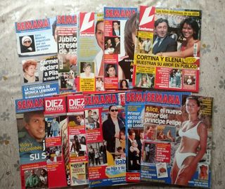 LOTE 11 REVISTAS ANTIGUAS SEMANA LECTURAS...