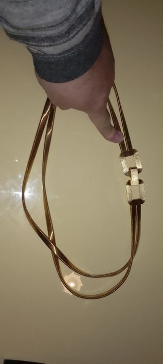 doppia cinta color oro elasticizzata lunga 70cm ma