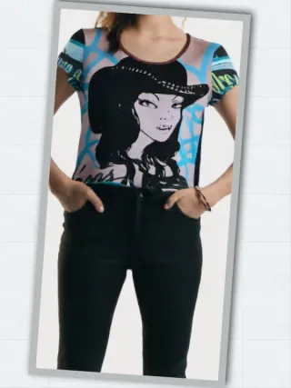 fabulosa camiseta cowgirl Custo Barcelona