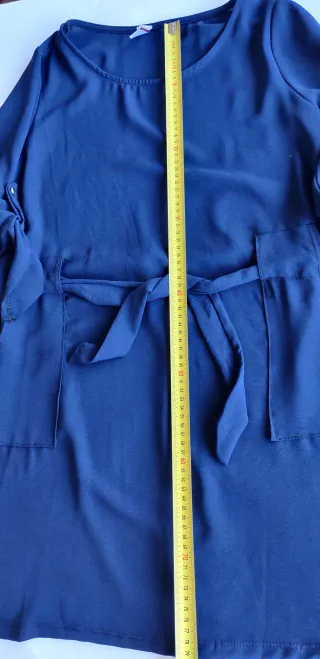 vestido ligero corto azul marino