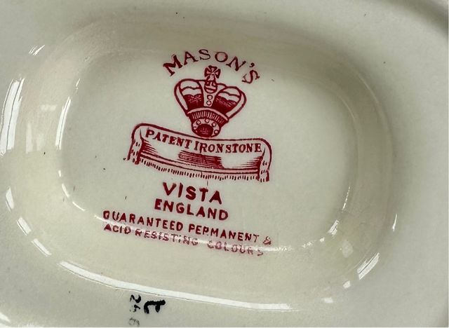 Salsera de cerámica inglesa Masons.