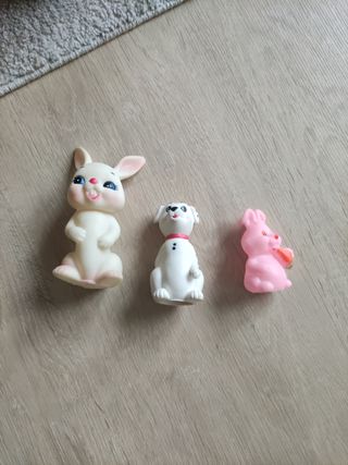 Peluches y sonajeros pequeños