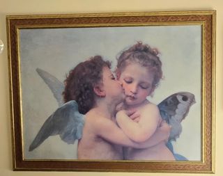 Cuadro Ángeles "El primer beso"