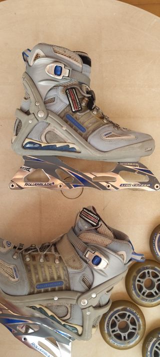 Botas guías y ruedas de patines rollerblade #38