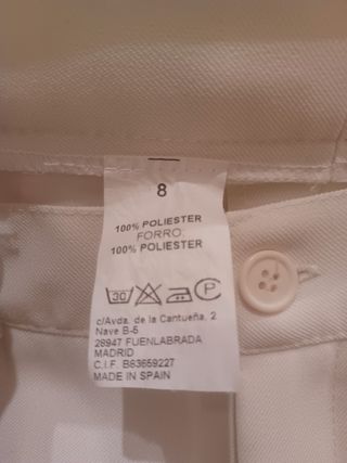 Traje comunión niño talla 8