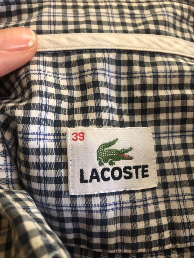 Camisa lacoste cuadros