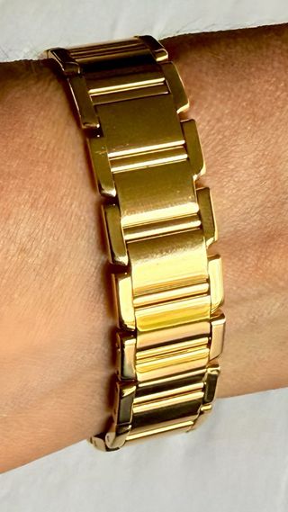 Cartier Tank Française Small  Oro Amarillo con Diamantes  Full Set