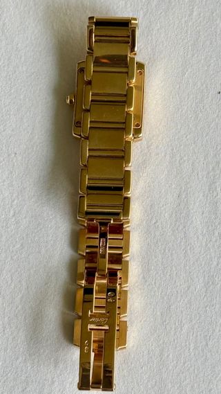 Cartier Tank Française Small  Oro Amarillo con Diamantes  Full Set