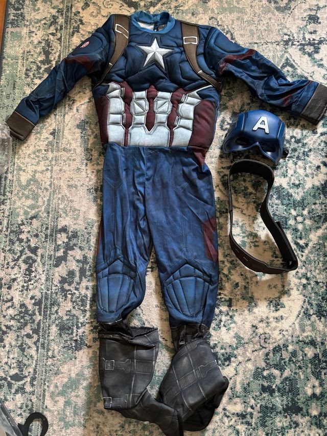 Disfraz infantil Capitán América talla 8/10