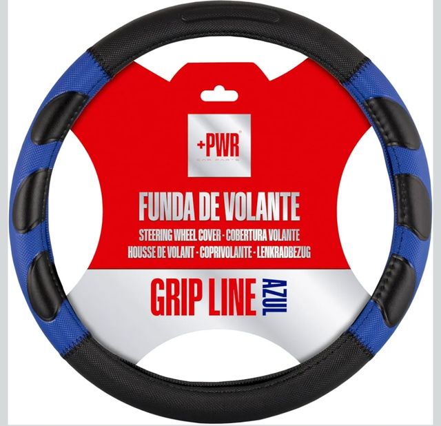 Funda de volante azul y negra A ESTRENAR
