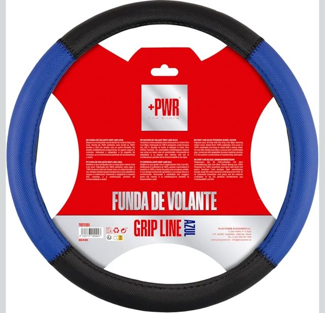 Funda de volante azul y negra A ESTRENAR