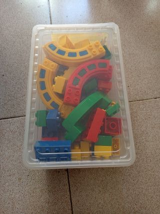SET LEGO DUPLO + 3 GRANDI BASI VERDI