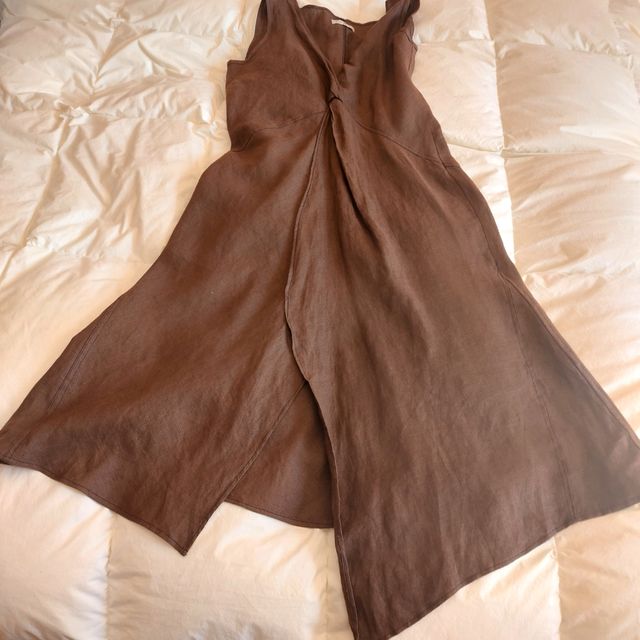 Vestido Pilar Nicolas.Marron lino T 44