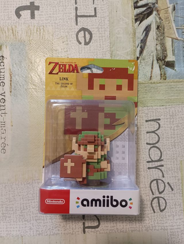 Nintendo Amiibo Link Pixel, The Legend Of Zelda.