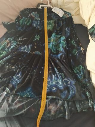 Falda de gasa fluida desigual