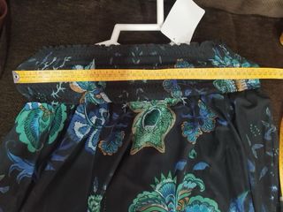 Falda de gasa fluida desigual