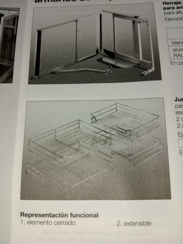 CARRO EXTRAIBLE PARA ÁRMARIO DE COCINA