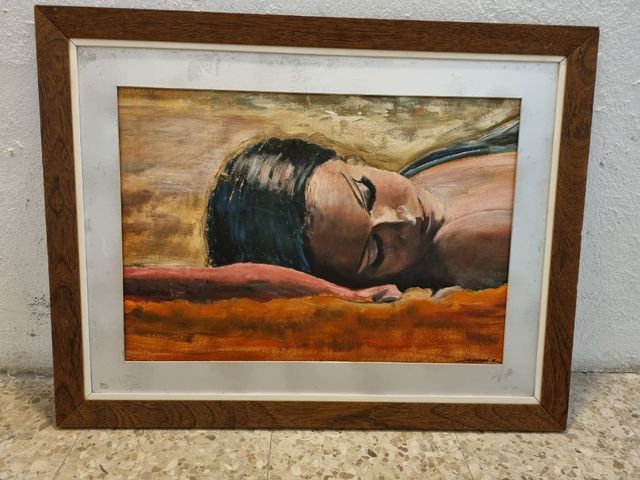 Cuadro mujer yacente