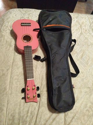 Ukelele, funda y afinador